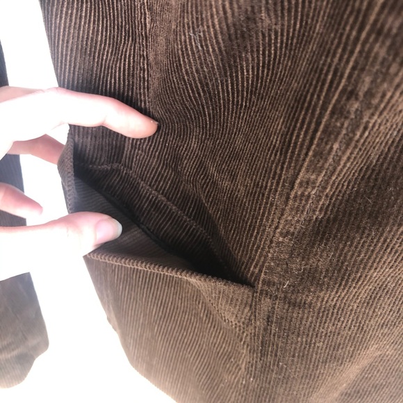 Zara Basic Chocolate Brown Corduroy Classic Blazer - Picture 8 of 16